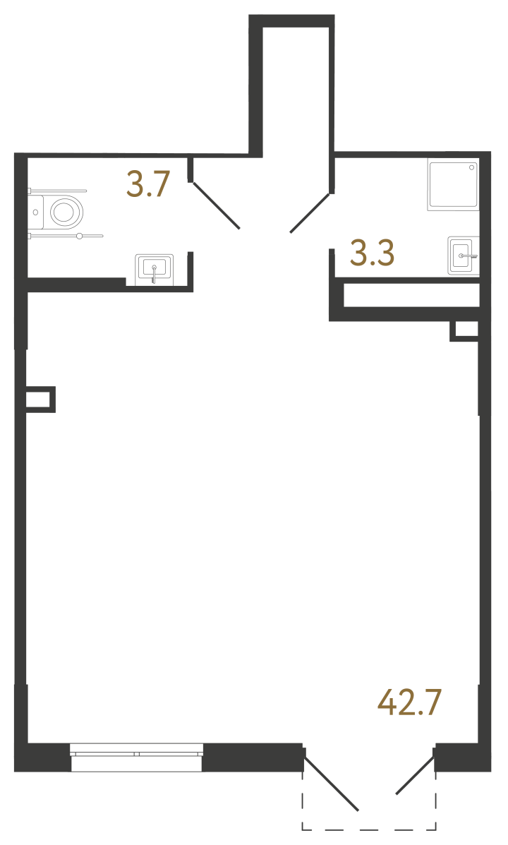 Помещение №1171 - 49.7 м²